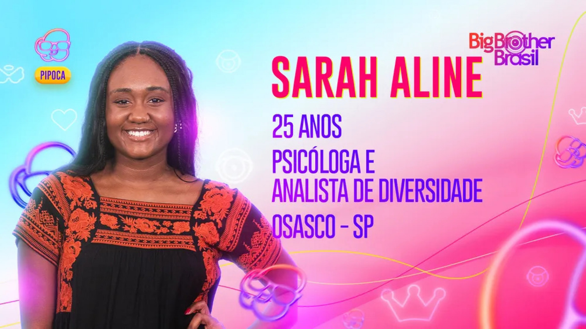 Sarah Aline é a nova participante do Pipoca no BBB 23