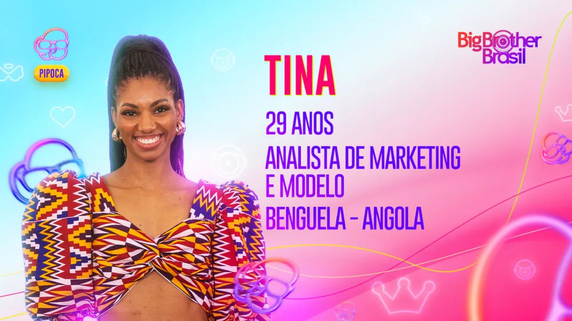 Tina é a nova participante da Pipoca do BBB 23