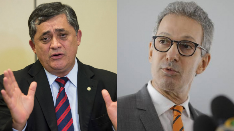 O deputado federal José Guimarães e o governador de Minas Gerais Romeu Zema.