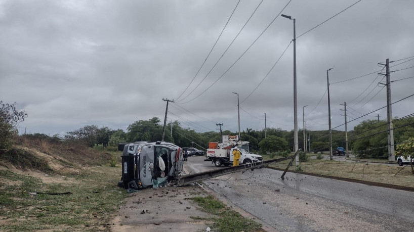 Acidente ocorreu nas proximidades da sede do Comando de Polícia de Choque (CPChoque), no bairro Manoel Dias Branco