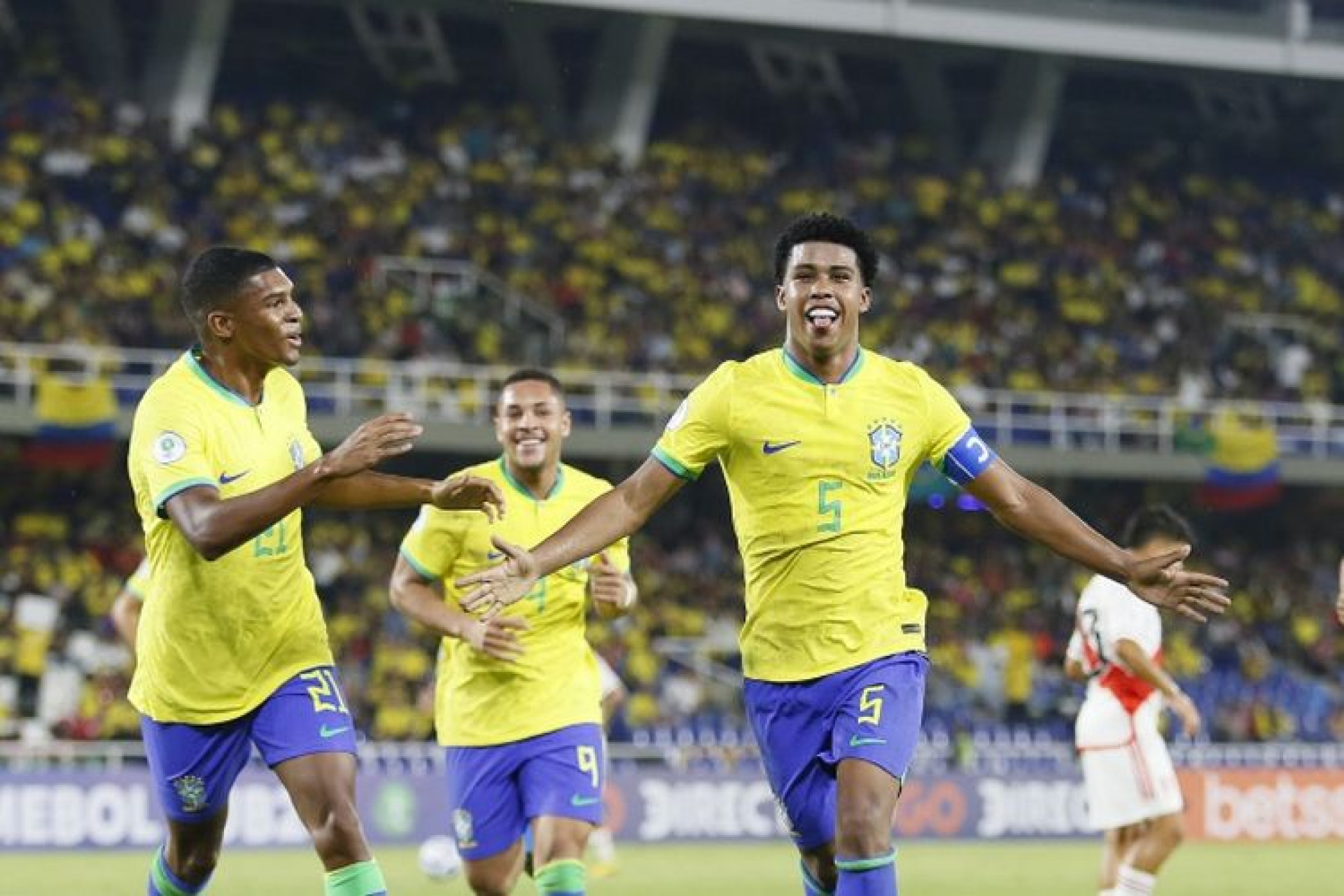 Seleção brasileira estreou no Sul-Americano com vitória por 3 a 0 sobre o Peru (Foto: Rafael Ribeiro/CBF)