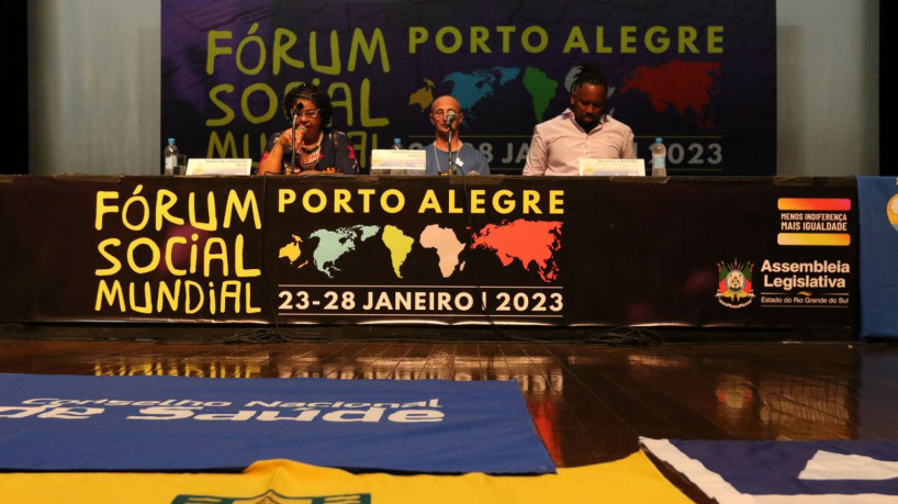 Painel “O Cenário dos Objetos do Desenvolvimento Sustentável (ODS) no Contexto Atual”, no Fórum Social Mundial, na Assembleia Legislativa do Rio Grande do Sul, em Porto Alegre.