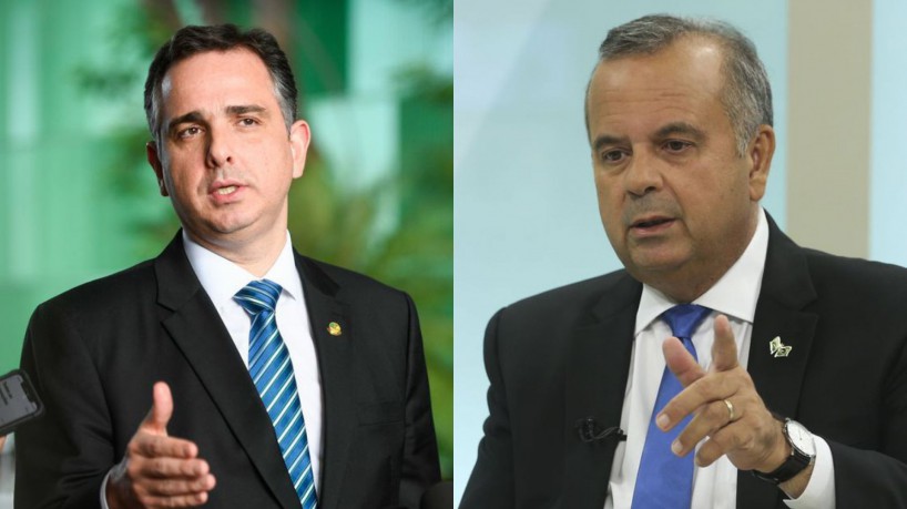 Rodrigo Pacheco (PSD-MG) e Rogério Marinho (PL-RN)