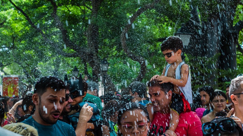 Pré-Carnaval infantil na Praça do Passeio Público, no Centro de Fortaleza