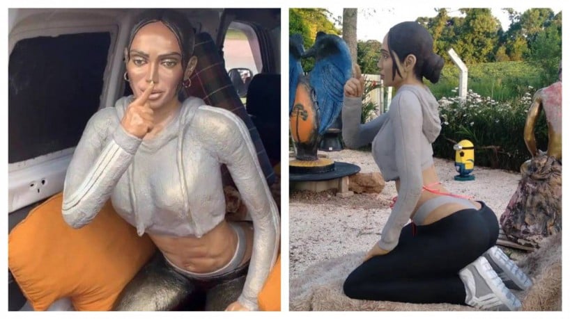 Após o sucesso de "Envolver", Anitta foi homenageada com uma estátua de concreto