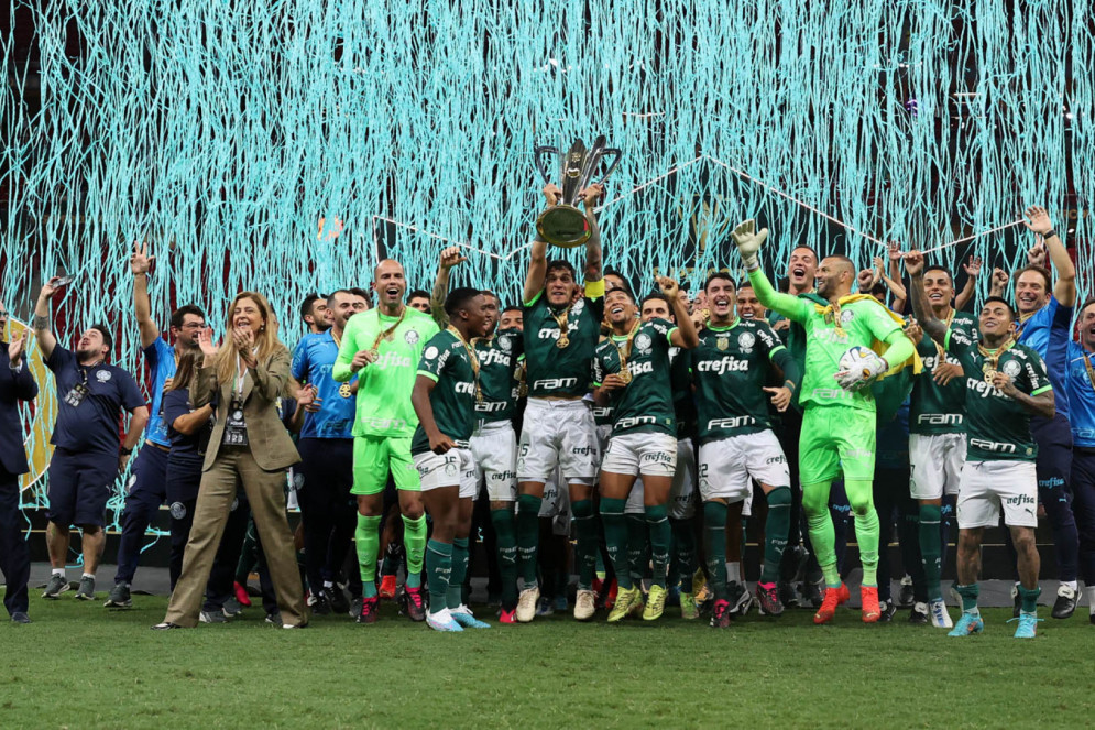 Palmeiras bateu o Flamengo e conquistou a Supercopa do Brasil 2023(Foto: Cesar Greco/Palmeiras)