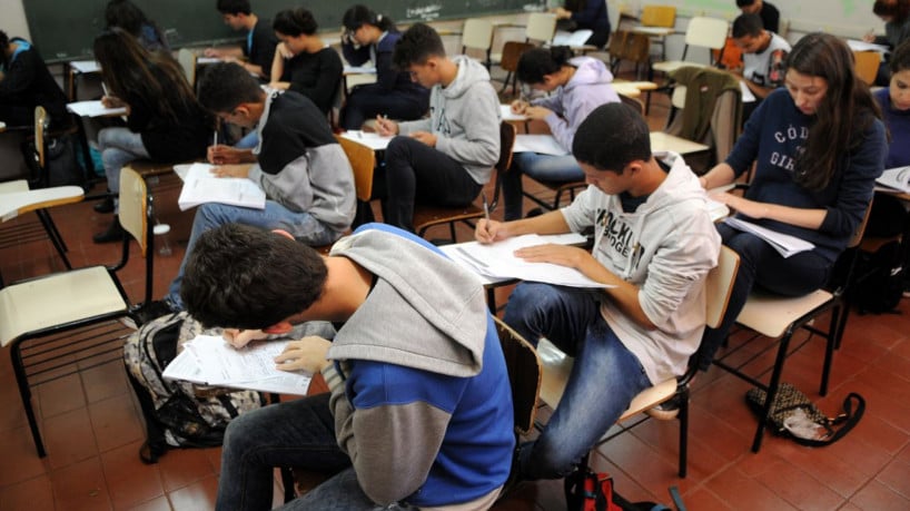 Estudantes brasilienses concluem simulado do Enem
Colégio Setor Oeste, Asa Sul, Brasília, DF, Brasil 7/7/2016 Foto: Gabriel Jabur/Agência Brasília.
