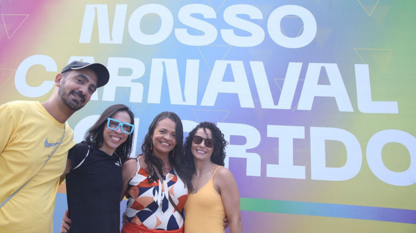 Brasília (DF) - Bloco de carnaval REBU - E/D. Rubens Oliveira, Lilian Almeida, Elvira Lira, Janaina Maia: Foto Valter Campanato/Agência Brasil.