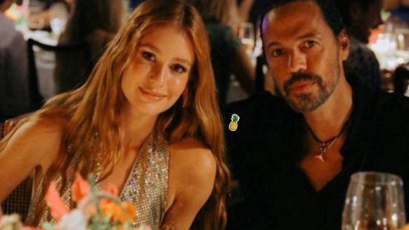 Marina Ruy Barbosa e Mark Scheinberg posaram juntos em festa