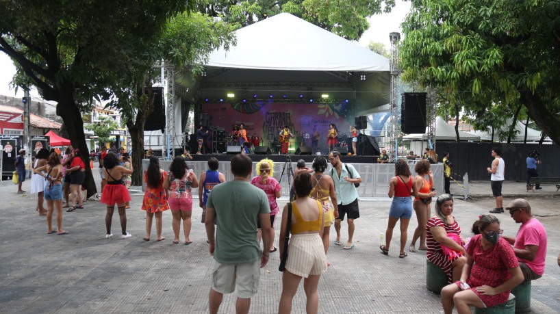 Fortaleza-CE, Brasil, 20-02-2023: Carnaval - 2023 - Benfica Manhã - Parayba e Banda. (Foto: João Filho Tavares) 
