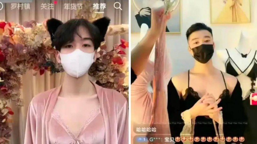 Homens se tornaram os modelos de lingerie feminina na China após regulamentos de nudez e exposição do corpo da mulher se tornarem mais rígidos