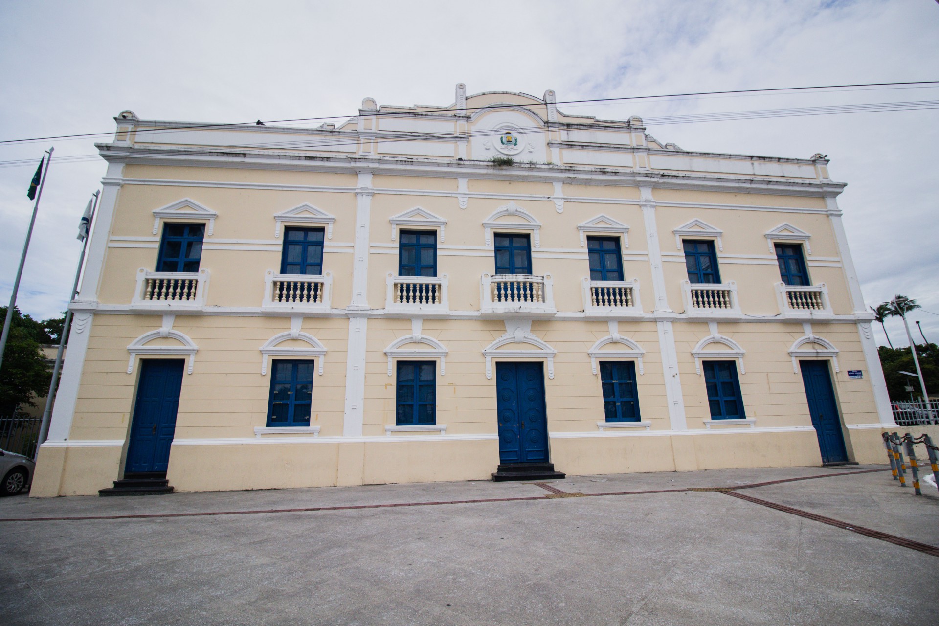 Fachada do Paço Municipal, no Centro de Fortaleza (Foto: FERNANDA BARROS)