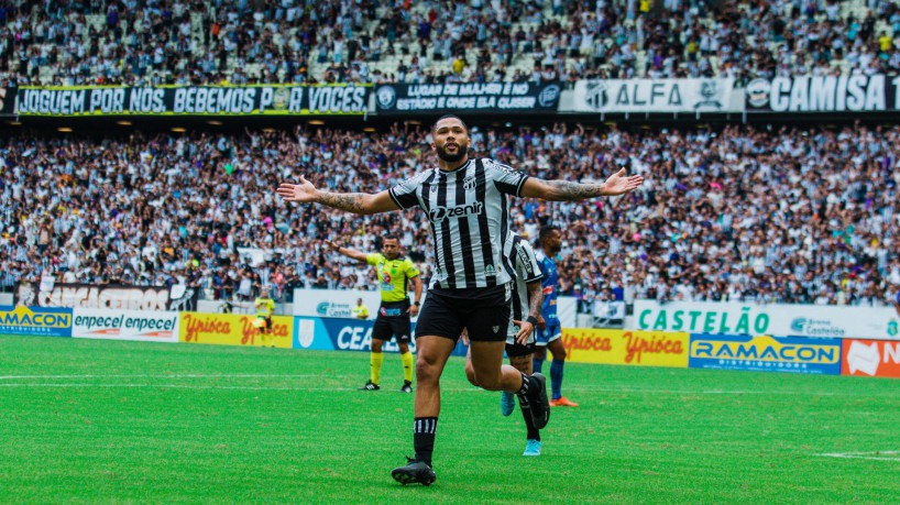 FORTALEZA, CEARÁ, 18-03-2023: Vitor Gabriel. Ceará x Iguatu. Jogo de acesso a final do Campeonato Cearense, com vitória alvinegra, depois de se ausentar na temporada de 2022.  (Foto: Fernanda Barros/ O Povo).