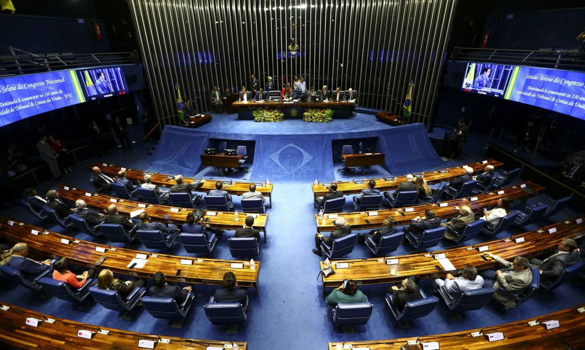 Brasília (DF), 15/02/2023 - Sessão solene do Congresso Nacional que comemora os 130 anos de atividade do Tribunal de Contas da União.