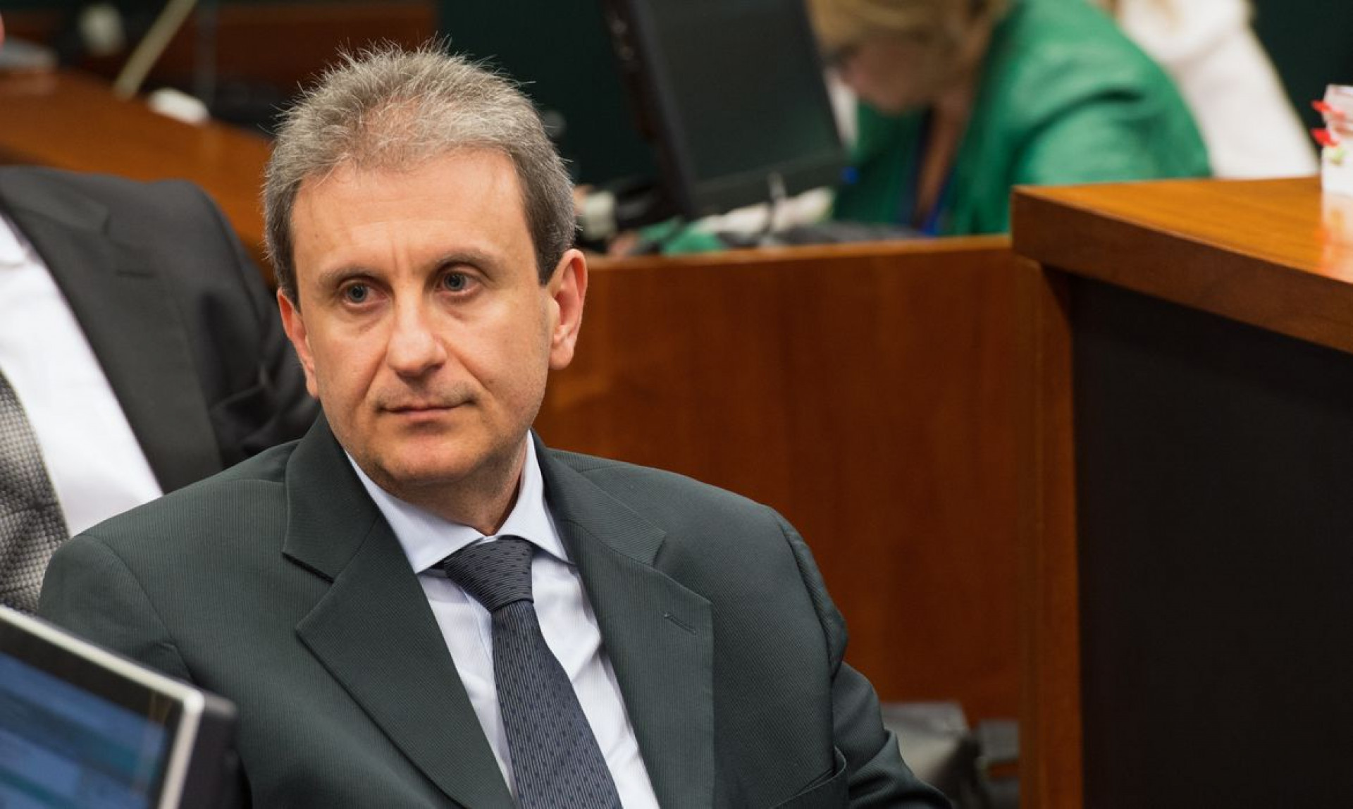 Doleiro Alberto Youssef na CPI da Petrobrás durante acareação com o ex-­diretor de Abastecimento da Petrobras Paulo Roberto Costa (Fabio Rodrigues Pozzebom/Agência Brasil)(Foto: Fabio Rodrigues Pozzebom/Agência Brasil)