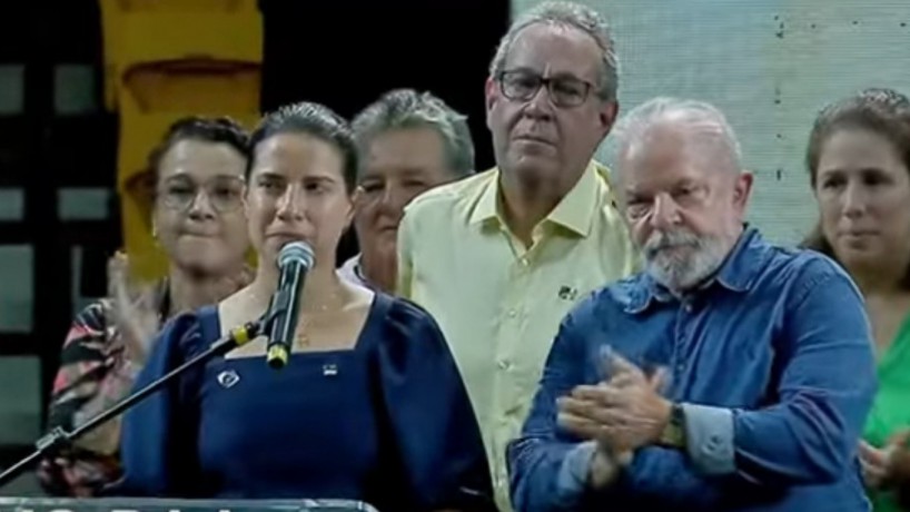 A governadora de Pernambuco, Raquel Lyra (PSDB), e o presidente da República, Luiz Inácio Lula da Silva (PT)