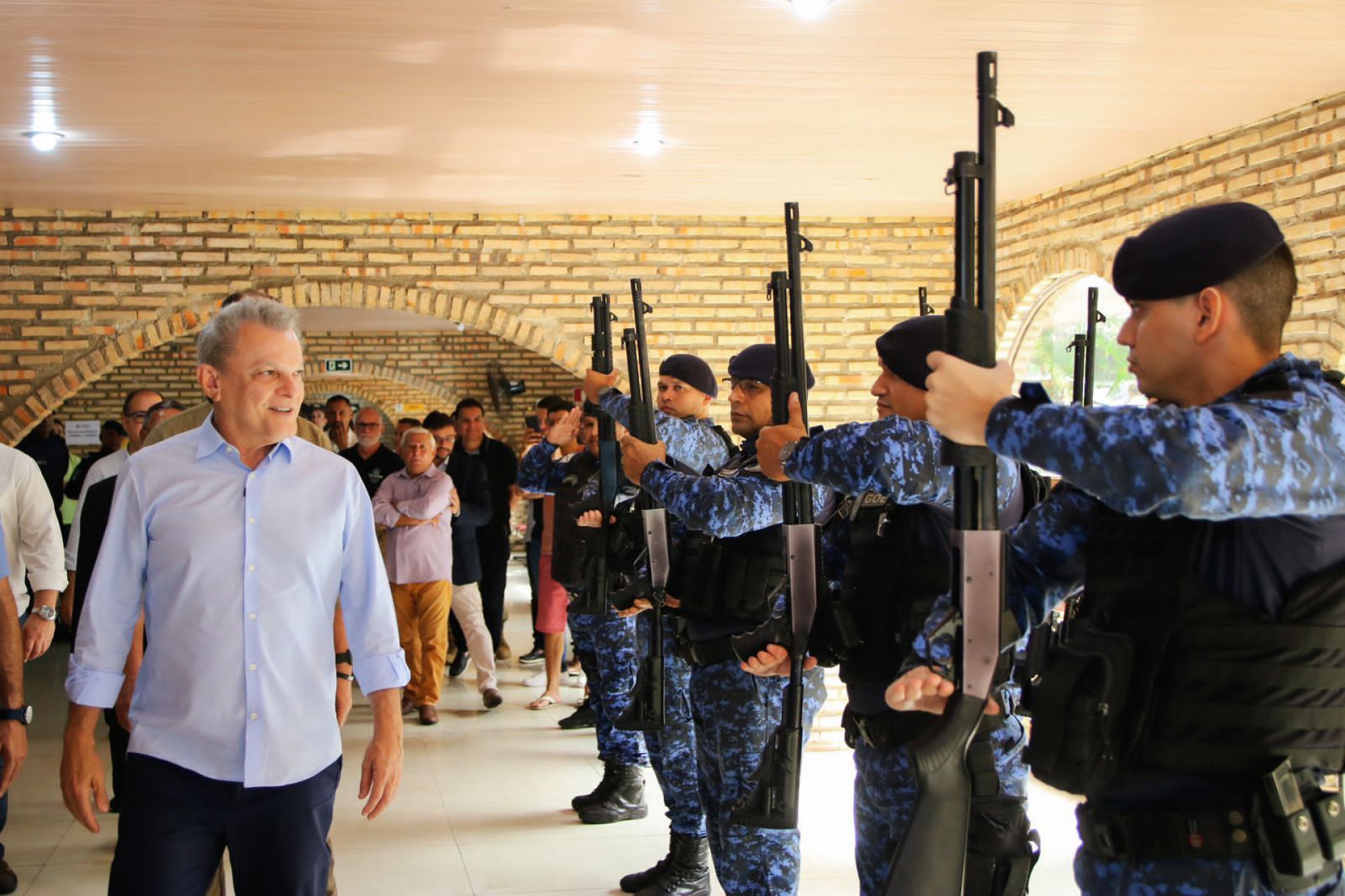 Prefeito José Sarto anunciou nesta segunda, 27, a publicação do edital para o concurso da Guarda Municipal de Fortaleza (Foto: Sesec/GMF/ Divulgação)