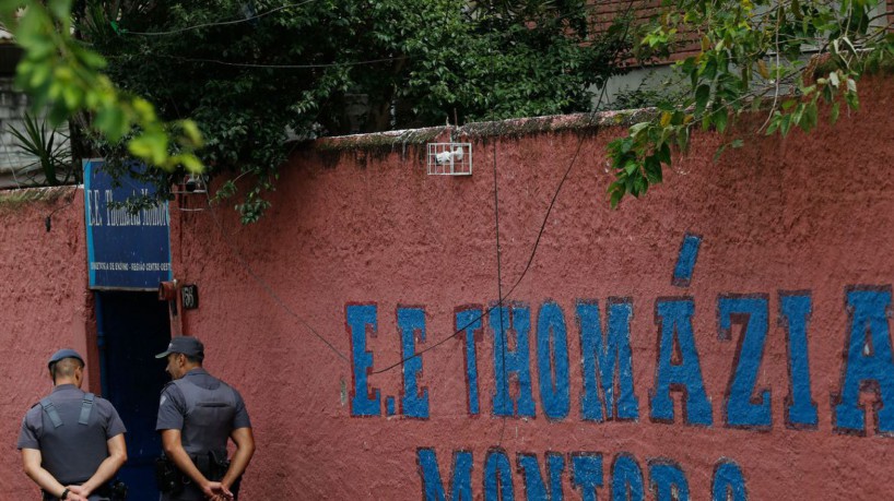 São Paulo (SP), 27/03/2023 - Aluno ataca colegas e professoras à faca na Escola Estadual Thomázia Montoro, em Vila Sônia. Foto: Fernando Frazão/Agência Brasil