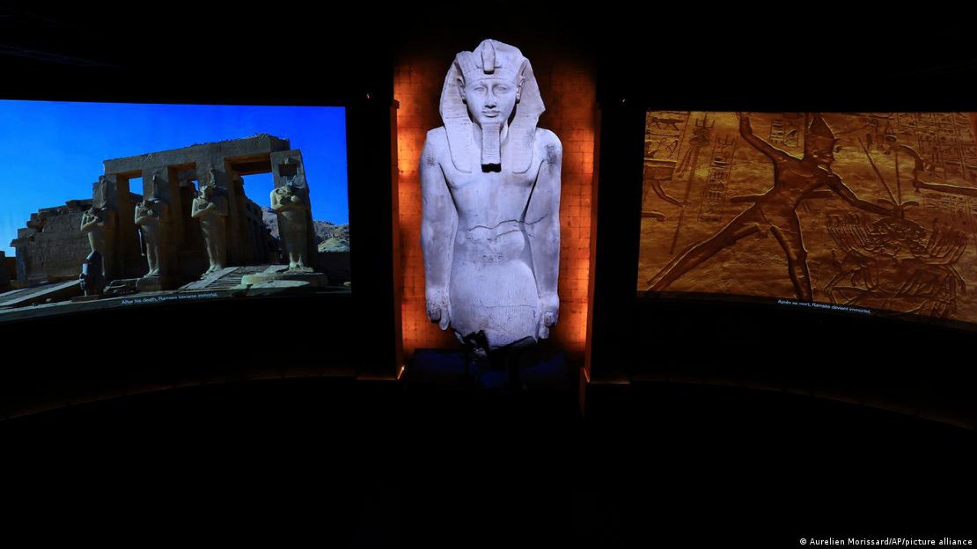 Exposição na França conta com mais de 180 objetos, além de recriação 3D de uma das batalhas do rei contra o império hitita
