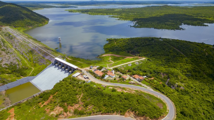 ￼AÇUDE BANABUIÚ durante a quadra chuvosa de 2023