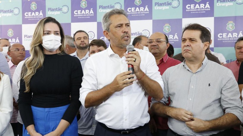 Governador Elmano de Freitas (PT), nesta segunda-feira, 10, no lançamento do Plantão Cirurgias, no Hospital Municipal de São Benedito, na região da Ibiapaba.