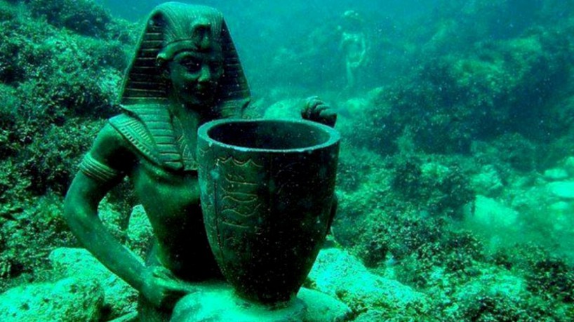 Thonis-Heracleion foi uma importante cidade portuária egípcia que ficava a 32 km de Alexandria
