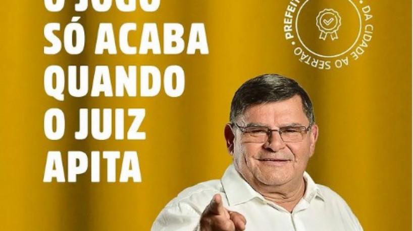 Prefeito de Santa Quitéria, Braguinha, manifestou-se sobre o afastamento em publicação nas redes sociais