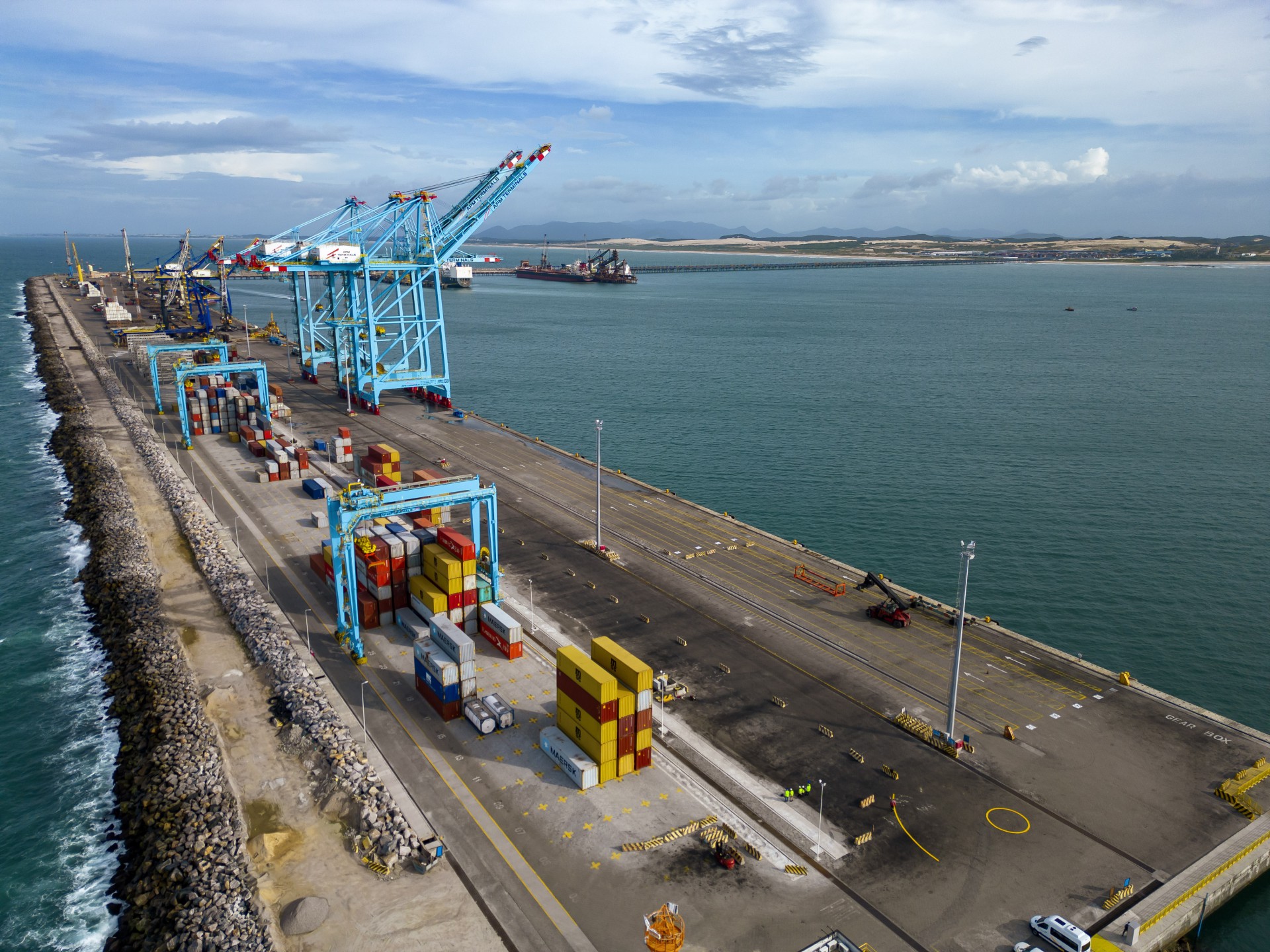 Porto do Pecém, no Ceará (Foto: FCO FONTENELE)