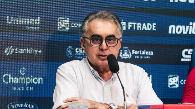 Sérgio Papellin, executivo de futebol do Fortaleza, em entrevista coletiva