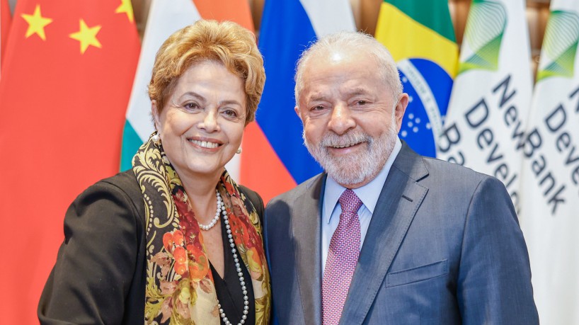 Presidente Luiz Inácio Lula da Silva e Dilma Rousseff