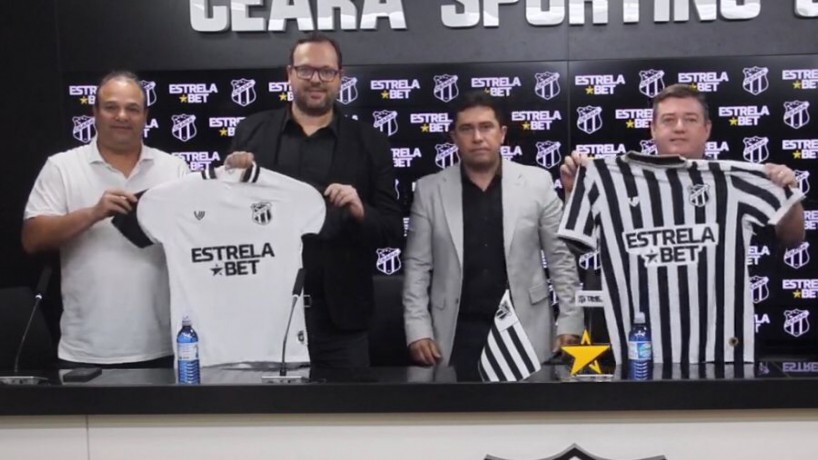 Ceará anuncia a casa de apostas esportivas EstrelaBet como novo patrocinador master 