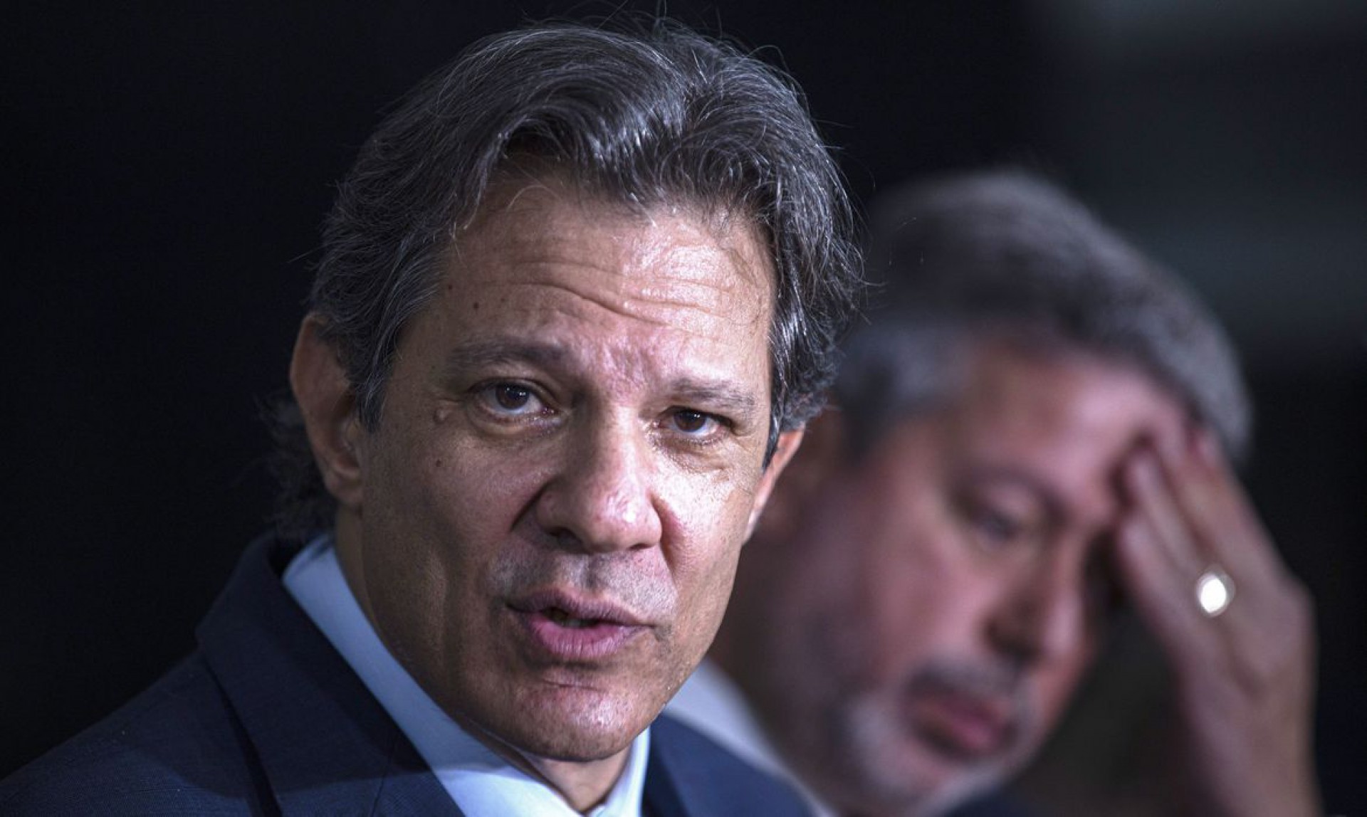 ￼HADDAD encontrou Arthur Lira para analisar clima para votação do arcabouço (Foto: JoŽdson Alves/Agncia Brasil)