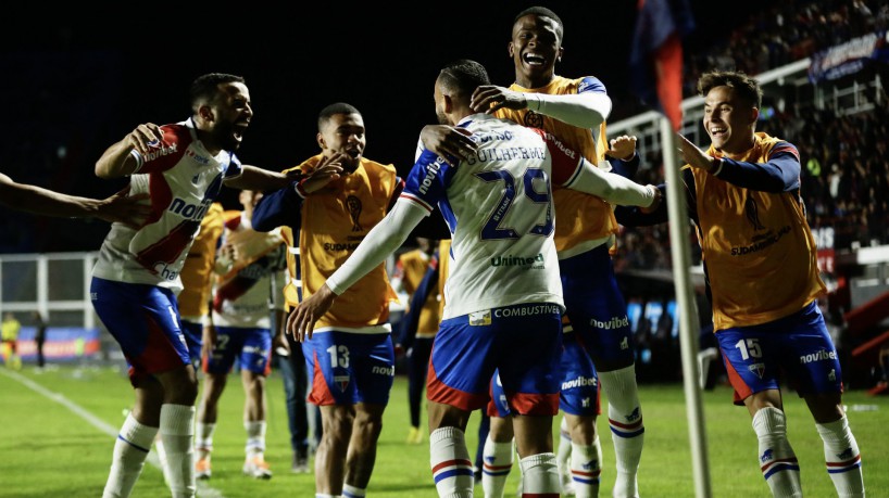 san lorenzo e fortaleza pela copa sul americana 2023. Buenos Aires.  SanLorenzo 0 x F2 Fortaleza.  (EMILIANO LASALVIA/AFP) 