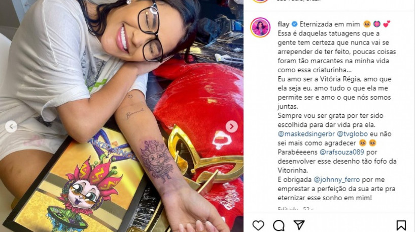 Flay declarou carinho pela personagem nas redes sociais