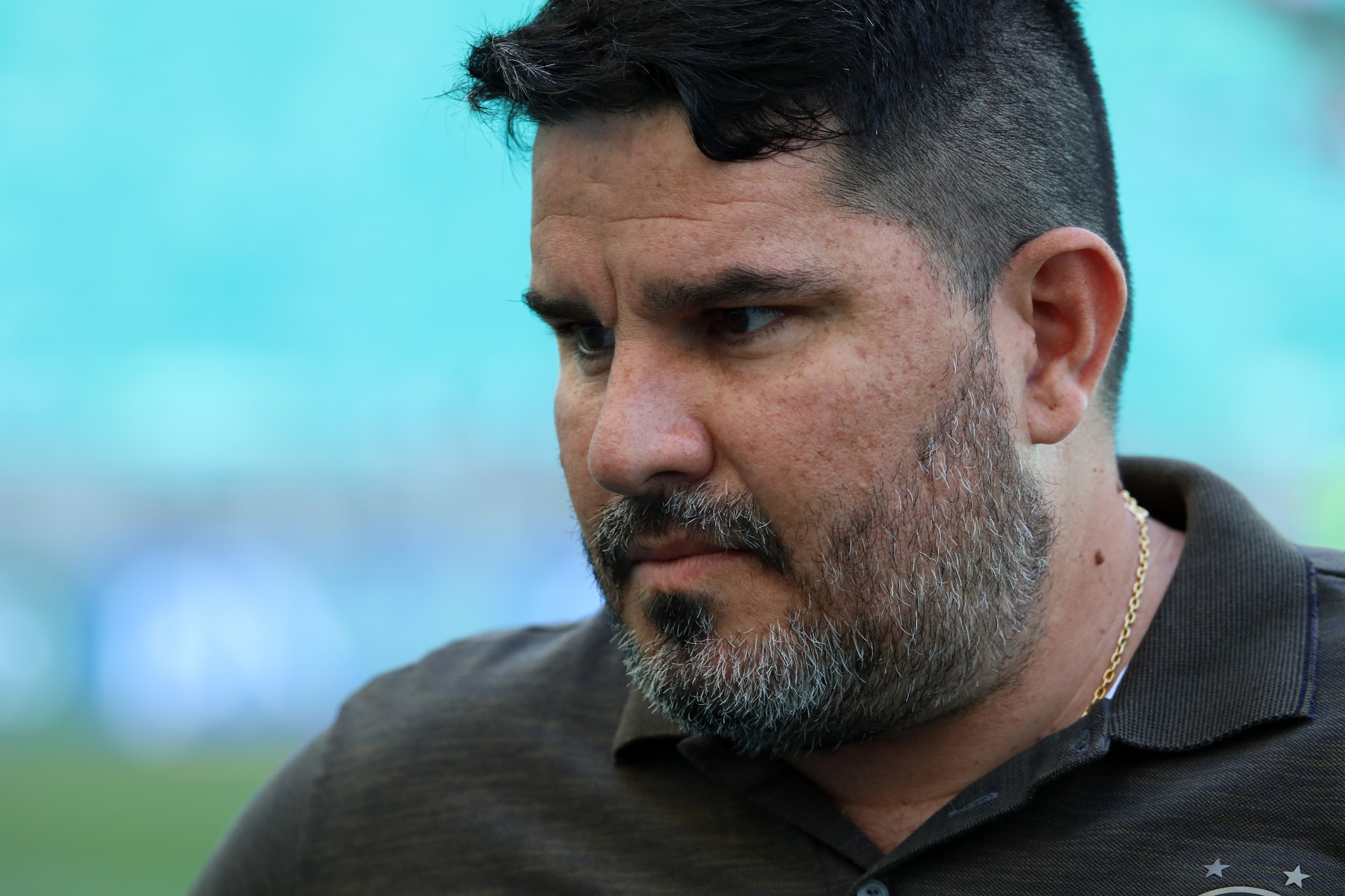 Técnico Eduardo Barroca no jogo Bahia x Brusque, na Fonte Nova, pelo Campeonato Brasileiro Série B (Foto: Felipe Oliveira / EC Bahia)