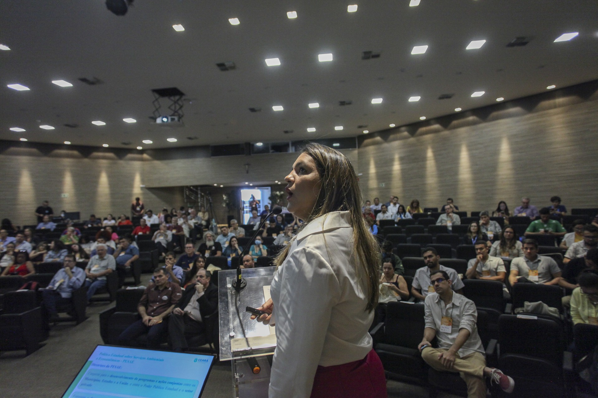 Vilma Freire, secretária do Meio Ambiente do Estado do Ceará. Seminário Incentivos Econômicos para a Conservação da Natureza.