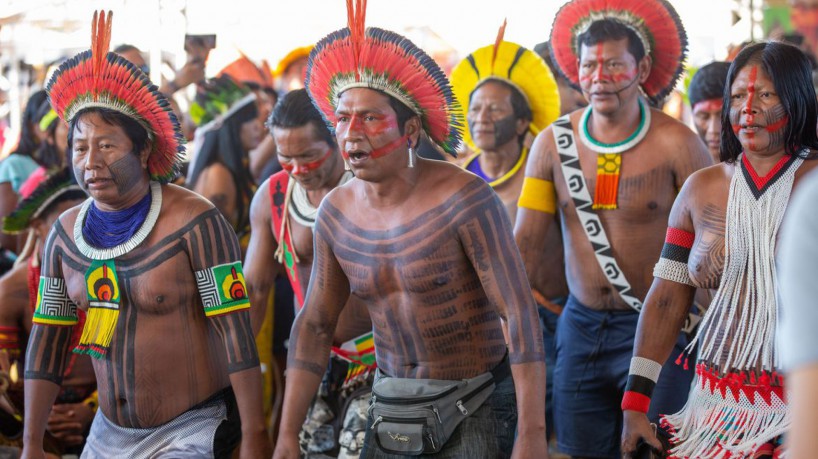 Brasília 26/04/2023 -  Acampamento Terra Livre reúne milhares de indígenas de centenas de etnias de todas as regiões do país e tem como tema 