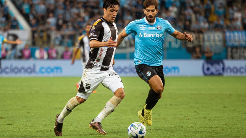 Registro do confronto entre Grêmio e ABC, pela terceira fase da Copa do Brasil 