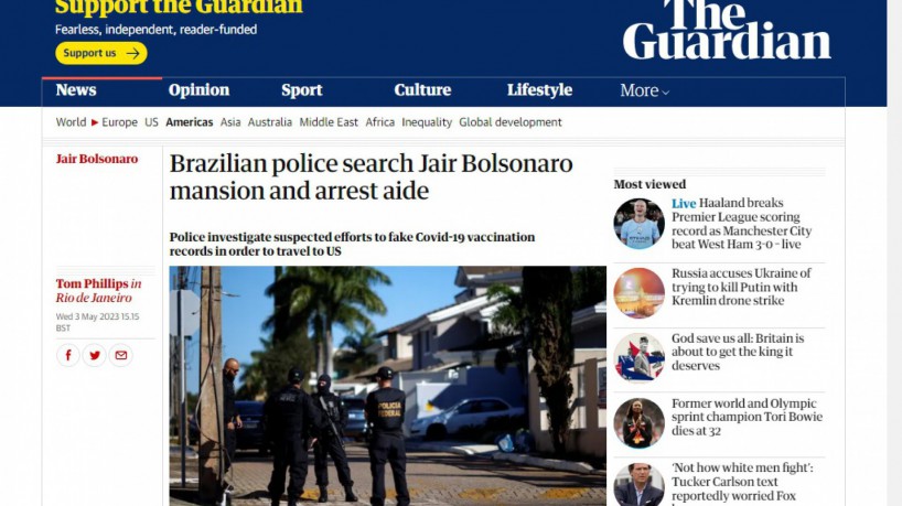 The Guardian sobre Bolsonaro