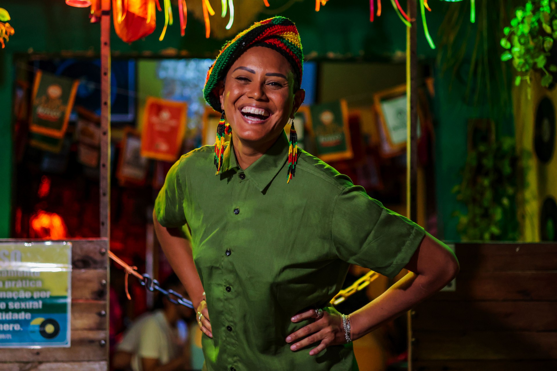 Vladia Soares, do Deixa comigo bar, é um dos destaques da cena do reggae cearense  (Foto: AURÉLIO ALVES)