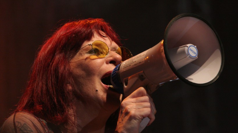 Cantora Rita Lee em show em Fortaleza no Aterro da Praia de Iracema, em 2006