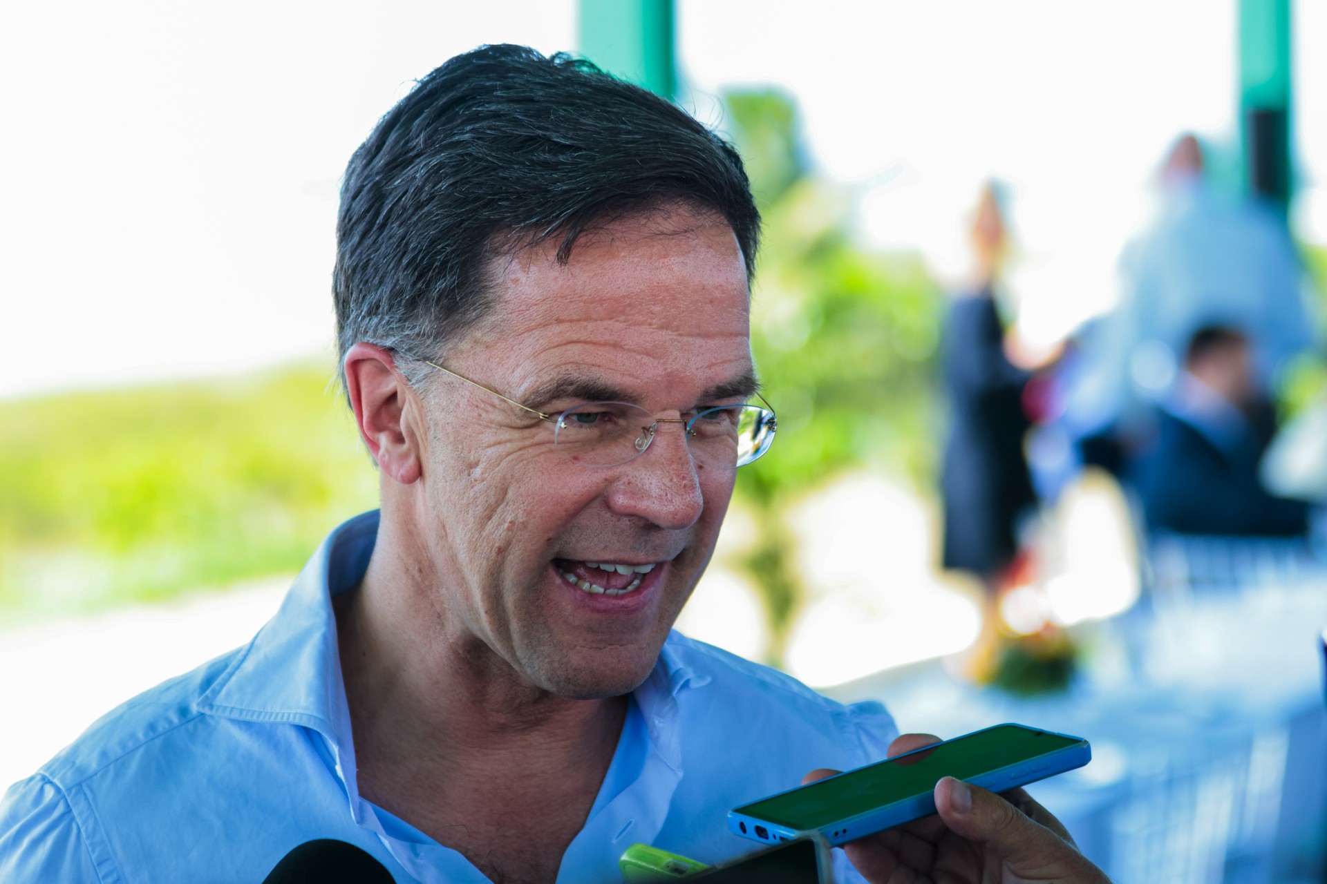 SÃO GONÇALO-CE, BRASIL, 11-05-2023: Mark Rutte, Primeiro Ministro da Holanda. Ceará e Países Baixos firmam parceria para impucionar hub de hidrogênoi verde no Porto do Pecém. (Foto: Aurélio Alves/O Povo) (Foto: AURÉLIO ALVES)