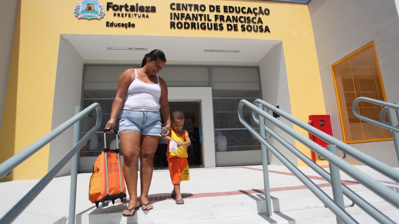 FORTALEZA, CE, BRASIL,11.05.2023: Inauguração de centro de educação infantil, Francisca Rodrigues de Sousa, Parque dois irmãos.