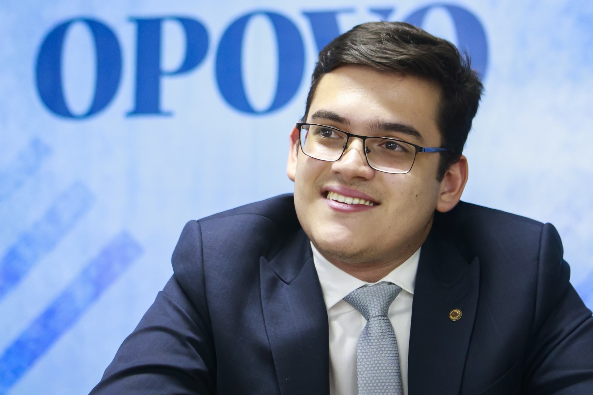 Carmelo Neto, deputado estadual em visita ao grupo O POVO de  Comunicação    (Foto: FCO FONTENELE)