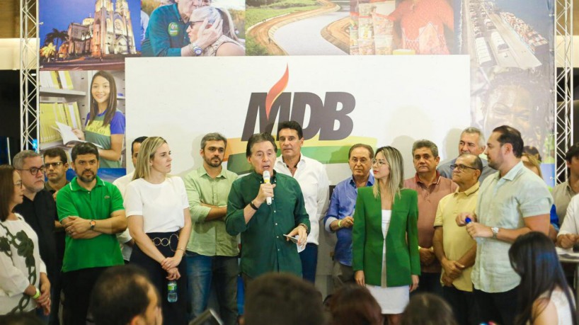 Eunício comandou convenção estadual do MDB em Fortaleza