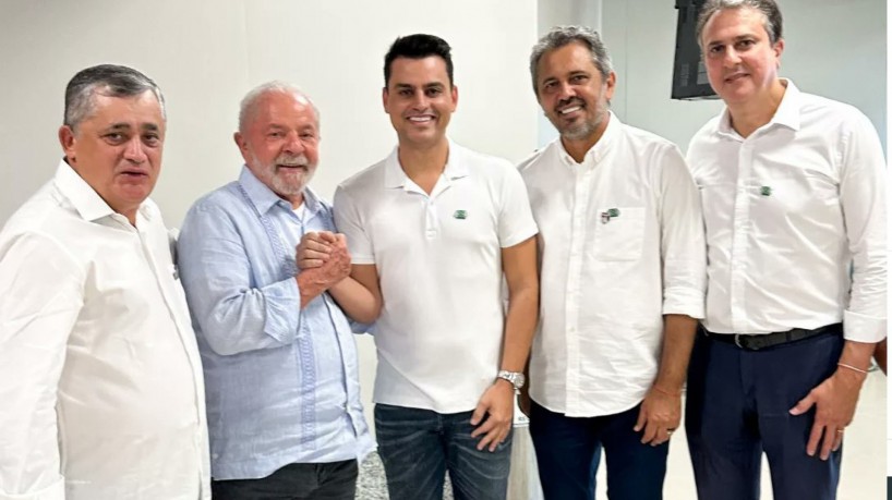 José Guimarães, Lula, Yury do Paredão, Elmano de Freitas e Camilo Santana