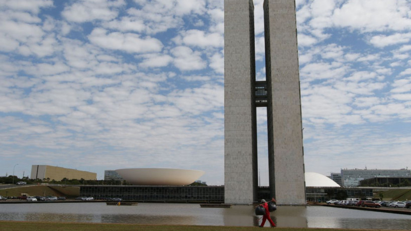 Palácio do Congresso Nacional na Praça dos Três poderes em Brasília