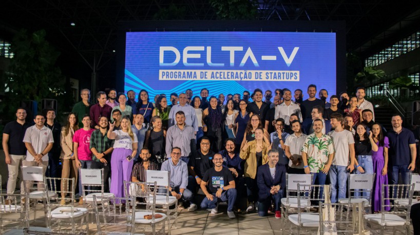 FORTALEZA, CEARÁ, BRASIL, 19-05-2023: Com a presença do presidente do BNB Paulo Câmara, André Filipe Dummar, CEO da Casa Azul, Sandra Monteiro e Ana Paula Viana a Casa Azul lança programa Delta V com 60 startups. (Foto: Samuel Setubal)