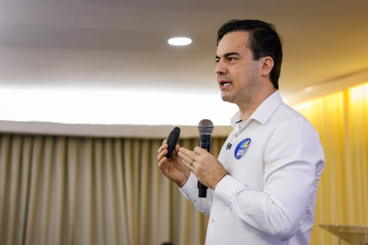 FORTALEZA-CE, BRASIL, 20-05-2023: Capitão Wagner dar palestra para pessoas que querem entrar no mundo politico, evento feito pelo partido PR-CE. (Foto: Aurelio Alves/O Povo)