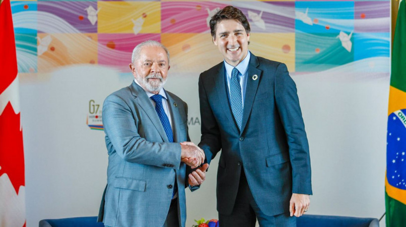 Hiroshima, Japão. 21.05.2023 - Presidente da Republica, Luiz Inacio Lula da Silva durante encontro com o  primeiro-ministro do Canadá, 
Justin Trudeau.
, Foto: Ricardo Stuckert/PR